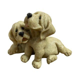 Vintage Quarry Critters Pebbles Patches Hound Dogs Pups Vintage 4” Natural Stone